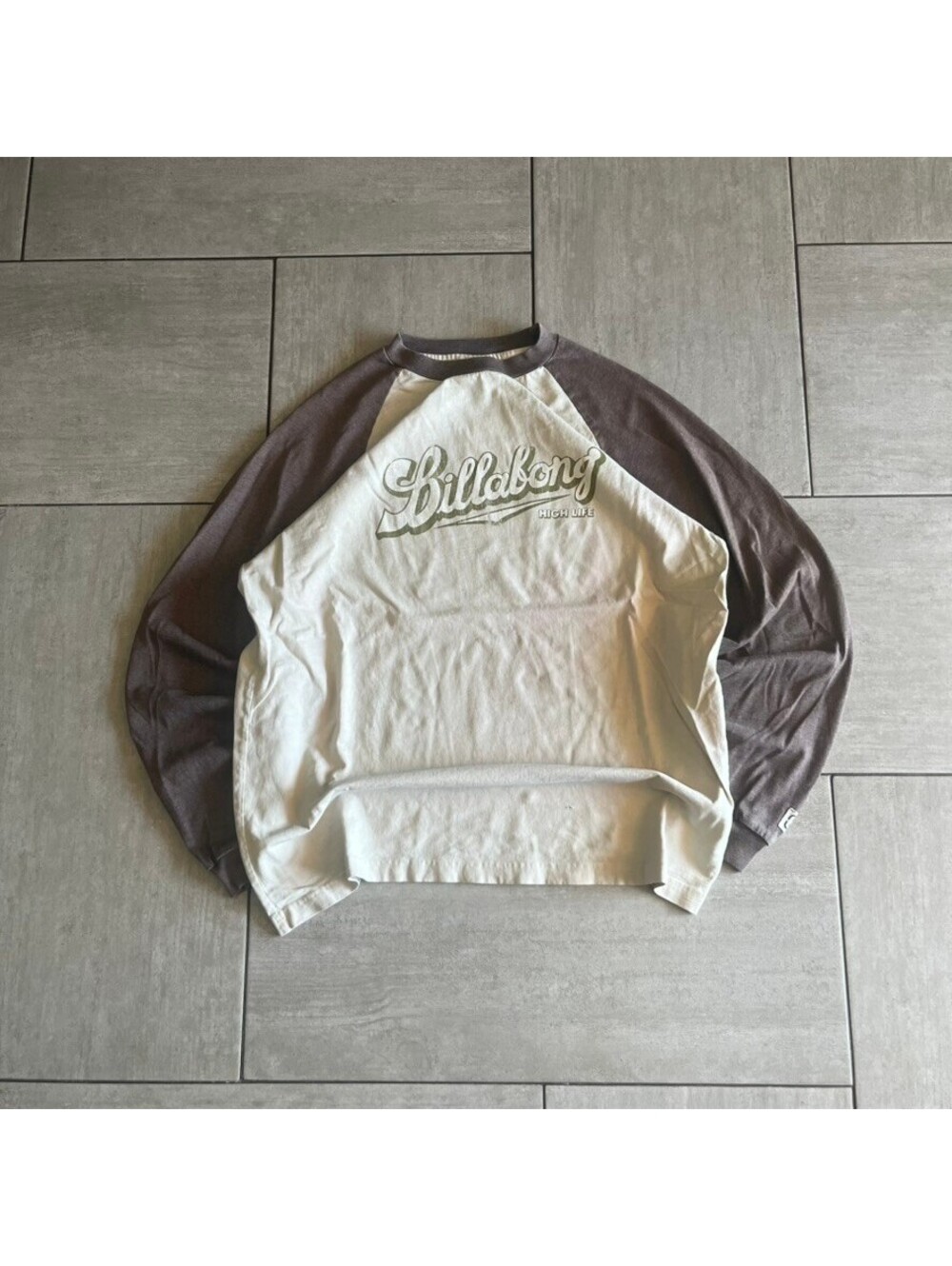 Vintage Billabong Raglan Sleeve Graphic Sweatshirt Size Large Casual